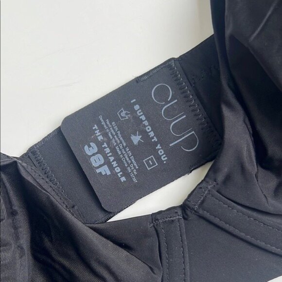 NWOT CUUP The Triangle Bra Micro in Black - 38F - Picture 3 of 5